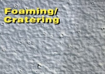 Foaming Cratering