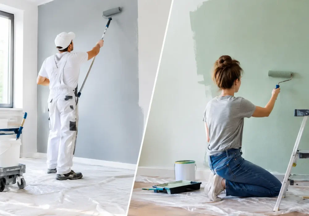 Professional Painting Versus DIY Costs and Results